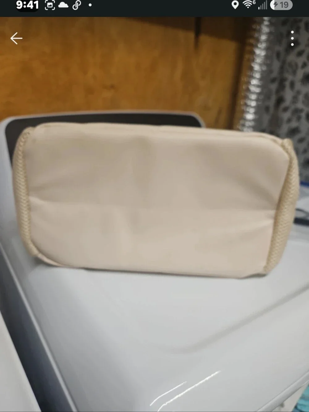 Smiley Face Insulated Lunch Bag Beige Cute Travel Cosmetic Cooler